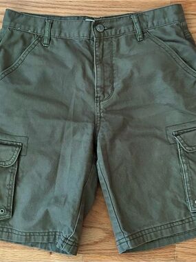 PacSun Men's Olive Green Cargo Shorts
